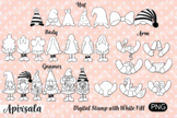 Gnome Custom Clip Art, PNG, SVG Cut Files-digital Stamp