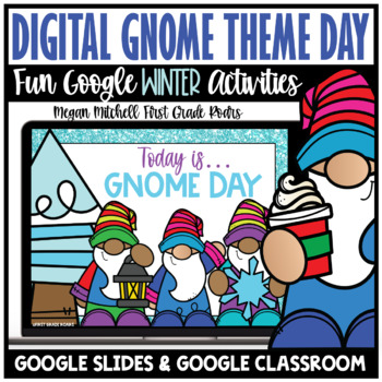 Preview of Gnome Day Activities Digital Winter Theme Google Slides