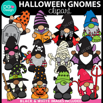 Preview of Gnome Halloween Clipart | Fall Clipart | Holiday Clipart