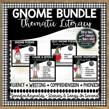 Preview of Gnome Literacy BUNDLE - Reading, Rhyming, Writing, Word Work and Poetry