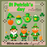 Gnome Patrick's day clipart,(St Patrick's day clip art),(l