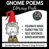 Gnome Poems | Reading Singing Rhyming and Writing Activities