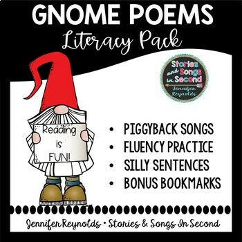 Preview of Gnome Poems and Activities - Reading, Singing, Rhyming and Writing