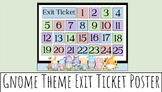 Gnome Themed Exit Ticket Poster