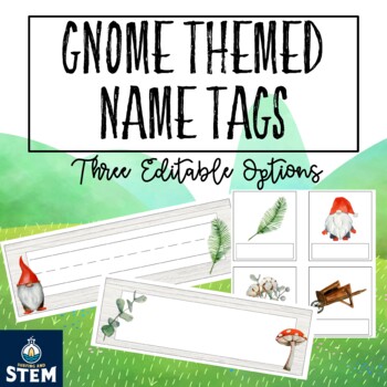 Woodsy Classroom Decor | Editable Name Tags