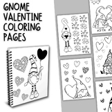 Gnome Valentine Coloring Pages