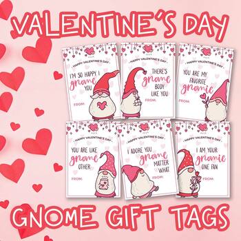 Valentine's Day Gift Tag, Student Gift Card