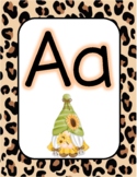 Gnome and Leopard Alphabet Posters