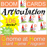 Gnome at Home - Boom Cards Home Program (for Articulation)