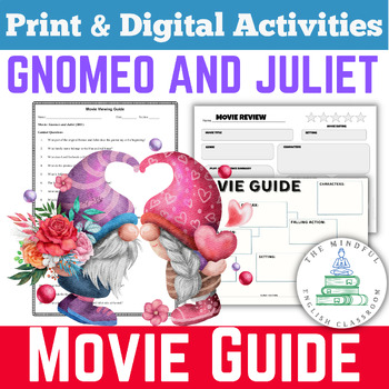 Preview of Gnomeo and Juliet Movie Guide (2011), Digital & Print Worksheet, Shakespeare