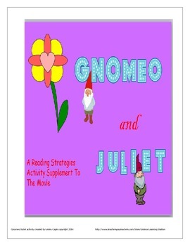 Preview of Gnomeo and Juliet film guided questions