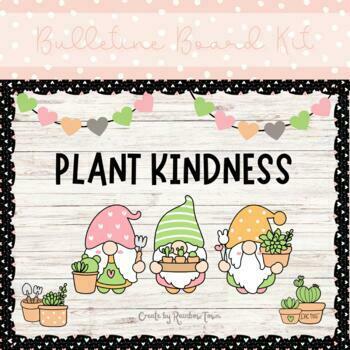 Preview of Gnomes Bulletin Board Spring Kindness Classroom Decoration Summer Door Decor