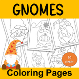 Gnomes coloring pages | best back to school activity for y