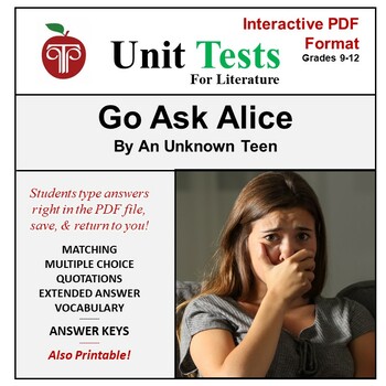 Go Ask Alice Unit Test Interactive PDF Format