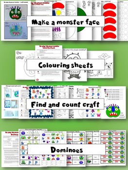 Go Away Big Green Monster Activity Pack Learn Through Stories And Craft