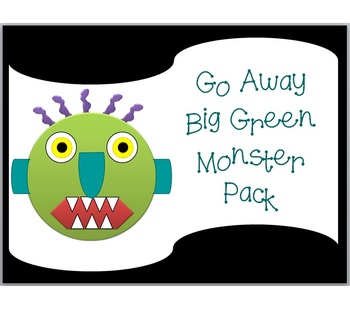 Go Away Green Monster Roll and Color Math Activity