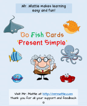 Preview of Go Fish Cards Present Simple