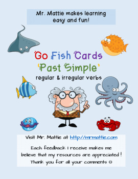 Preview of Go Fish Cards Simple Past, did