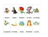 Go Fish Deck of Cards to Practice Pets in Spanish