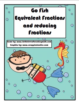 Go Fish Equivalent Fractions and Reducing Fractions | TpT