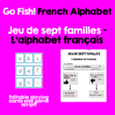 Go Fish! French Alphabet - Playing cards and instruction s