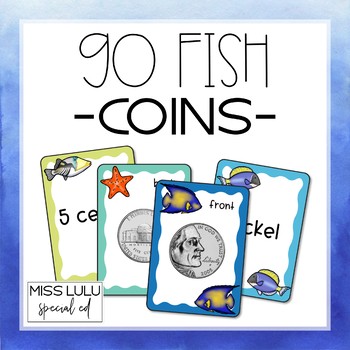 Preview of Go Fish Game- Coin Identification