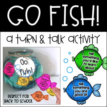 Preview of Go, Fish! Back to School | Editable