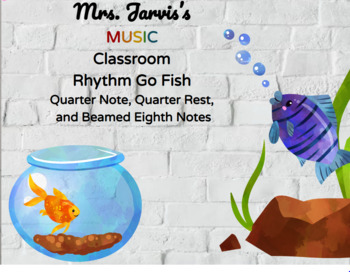 Preview of Go Fish Rhythms: Quarter Note, Quarter Rest, Eighth Notes