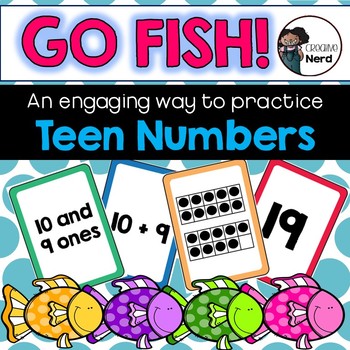 Preview of Go Fish for Teens! (Numbers 11 - 19)