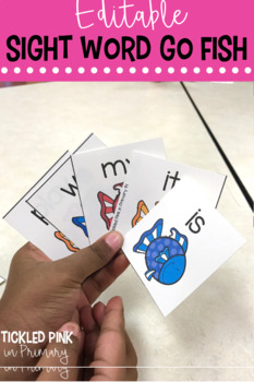  Go Fish Sight Words Card Game - Fry 51 to 100 Version