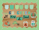 Go Green, Keep it Clean! Earth Day Bulletin Board Kit Eart