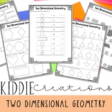 Two Dimensional Geometry 1st Grade Practice Packet and Rev