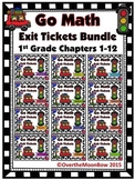 Go Math 1st Grade Exit Tickets – Bundle