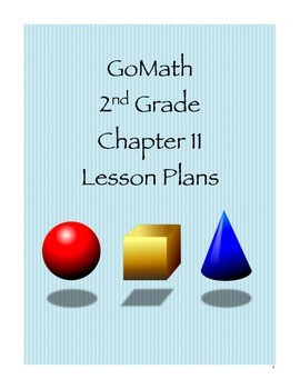 Preview of Go Math 2nd Grade Chapter 11 Lesson Plans