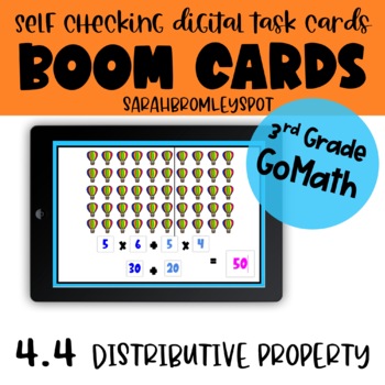Preview of Chapter 4.4 Distributive Property of Multiplication Boom Cards™