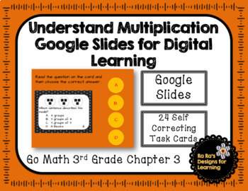Preview of Go Math! 3rd Grade Chapter 3 Understand Multiplication Google Slides Digital