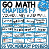 Go Math 3rd Grade Vocabulary - Chapters 1-7