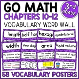 Go Math 3rd Grade Vocabulary Chapters 10-12