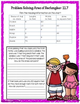 grade and math perimeter on for worksheets 4 area Kit and Go for 3rd Resource 11 Area grade Chapter Math!