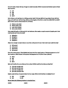 Go Math! 4th Grade Chapter 6 Test with Answer Key ...