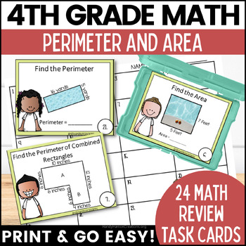 Preview of Go Math 4th Grade Chapter 13 Perimeter and Area Activity