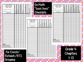 Go Math 4th Grade Quick Check Assessment Checklists for 2014-15