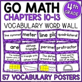 Go Math 4th Grade Vocabulary Packet Chapters 10-13