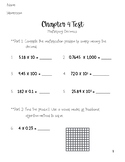 Go Math 5th Grade Chapter 4 Test