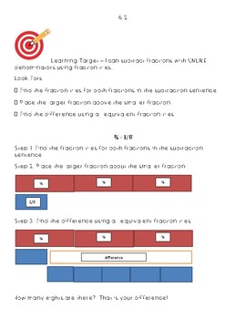 Go Math 5th Grade Chapter 6 Modified Resource Bundle by Small Class