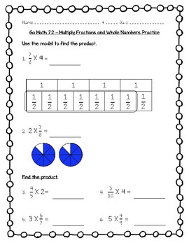 Preview of Go Math - 5th Grade Chapter 7 - Multiply Fractions