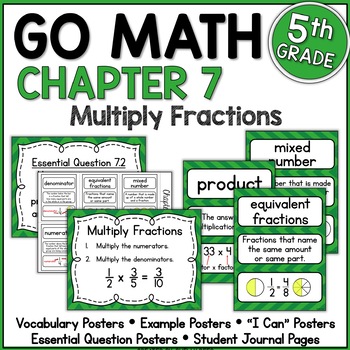 Preview of Go Math 5th Grade Chapter 7 Resource Packet