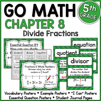 Preview of Go Math 5th Grade Chapter 8 Resource Packet
