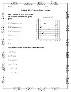 Preview of Go Math - 5th Grade Chapter 9 - Algebra: Patterns and Graphing