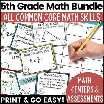 Preview of 5th Grade Go Math Review Chapters 1 through 11 Bundle 50% OFF